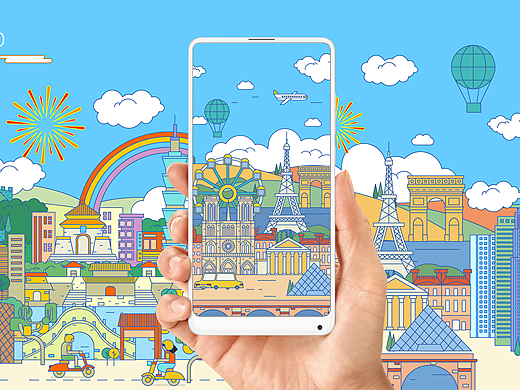 我的全新世界 | 小米MIX2 海报创意大赛插画作品