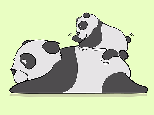 胖胖熊猫爱美的