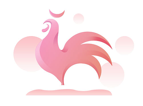 动物渐变鸡（临摹）（个人主页-ZMjIyMzY3OTI=） - 图标 - 站酷设计师露小露2011原创素材 - 站酷ZCOOL