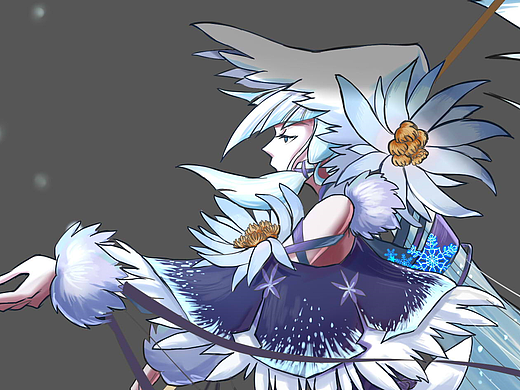 巒夭-雪女（個(gè)人主頁-ZNDExMDUzMjg=） - 商業(yè)插畫 - 站酷設(shè)計(jì)師剪紅繩兒的月老原創(chuàng)素材 - 站酷ZCOOL