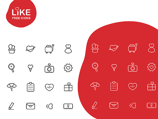 like主题free icon