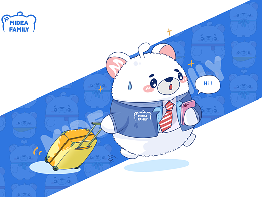 Midea Family Q版软萌形象设计 