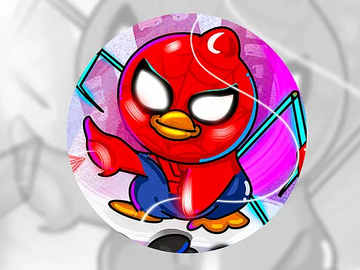 ZCOOL & B.Duck联名扑克设计之毒液VS蜘蛛侠（个人主页-ZMzkwNTY2MzY=） - 商业插画 - 站酷设计师胡春花原创素材 - 站酷ZCOOL