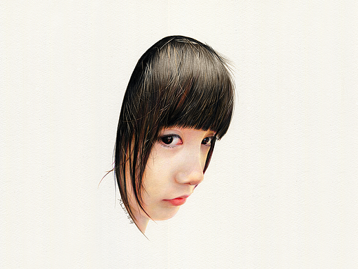 侧脸·局部——祥雷彩铅作品