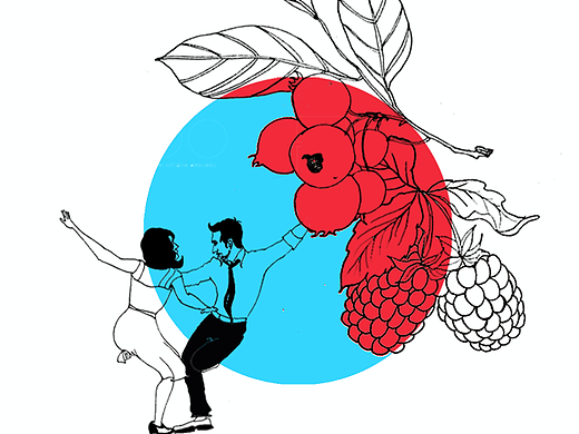 咖啡袋的插画设计