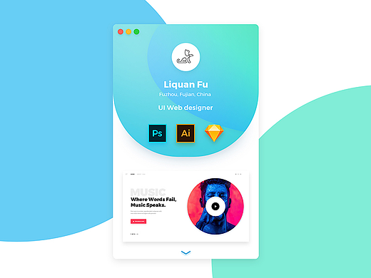 Daily UI : User Profile（个人主页-ZMjI3NDA5Njg=） - APP界面 - 站酷设计师傅傅得正原创素材 - 站酷ZCOOL