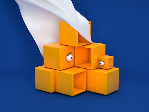 箱包展示柜C4D动画