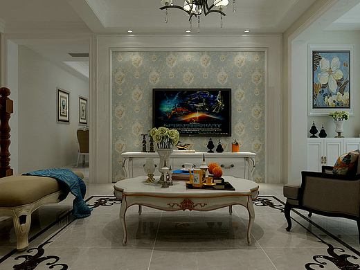 泰安装修公司|泰安泰山原著125平复式简欧装修效果图