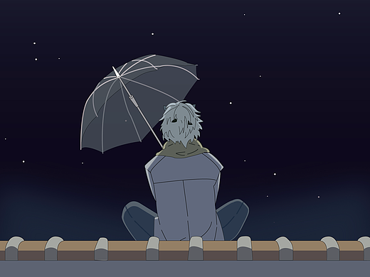 插画 男孩