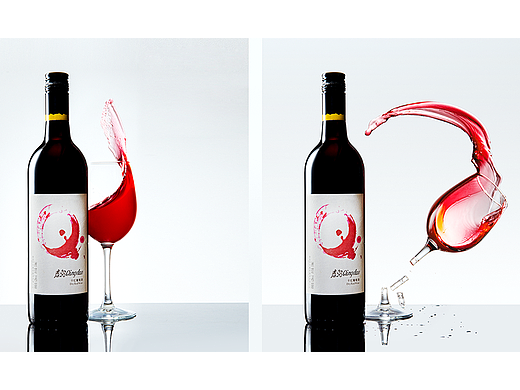 动态摄影红酒飞溅效果拍摄