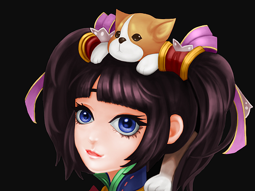 女生半身像（个人主页-ZMjIyNjM1MjA=） - 游戏原画 - 站酷设计师ww王五原创素材 - 站酷ZCOOL