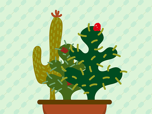 仙人掌（個人主頁-ZMjM4NDQ4NzY=） - 創(chuàng)作習(xí)作 - 站酷設(shè)計師冰糖瘦子原創(chuàng)素材 - 站酷ZCOOL