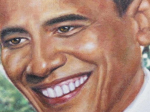 奥巴马新开了一家烤肉店（个人主页-ZMjI2NDMyMzI=） - 绘画 - 站酷设计师粤江墙绘原创素材 - 站酷ZCOOL