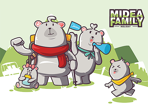 Midea Familys-Holiday（个人主页-ZMzUxNzc1NDg=） - 图案 - 站酷设计师卷Tse原创素材 - 站酷ZCOOL