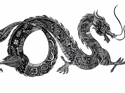 民族风系列黑白装饰画设计——生肖说