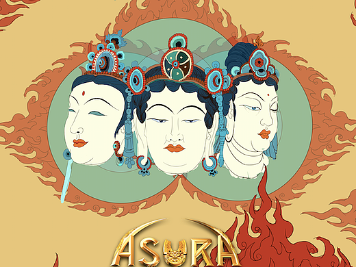 阿修罗同人宣传（个人主页-ZMjgzMDU5NzI=） - 商业插画 - 站酷设计师胡麒麒原创素材 - 站酷ZCOOL