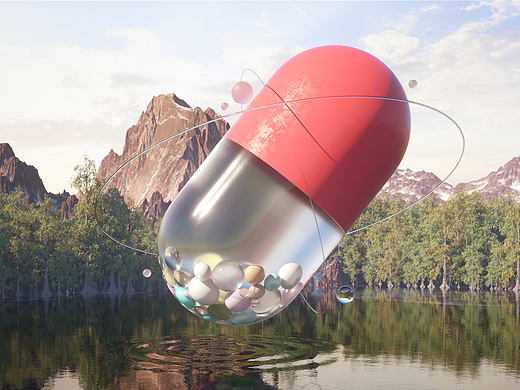 C4D_everydays render-- July 2017