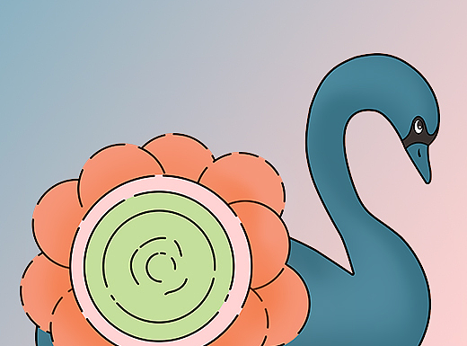 飞禽小动物 烈火鸟、天鹅、燕子