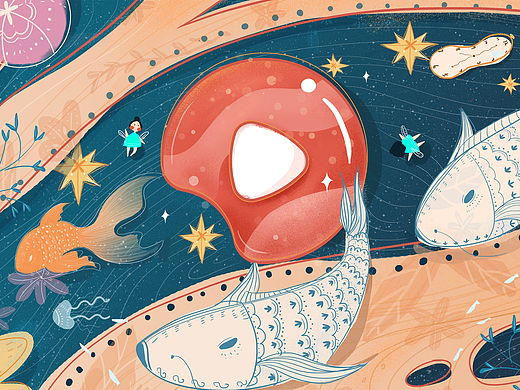 西瓜视频#星辰大海#（个人主页-ZMzEyNzI2NjA=） - 图案 - 站酷设计师板栗榕原创素材 - 站酷ZCOOL