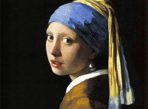 戴珍珠耳环的少女gif（个人主页-ZMjI3NzE3NjQ=） - 艺术插画 - 站酷设计师小肺原创素材 - 站酷ZCOOL