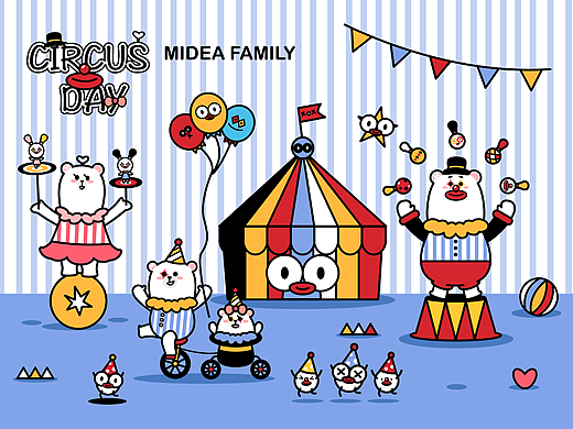 Midea Family -Funny circus day！