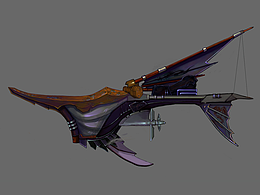 原畫(huà) 戰(zhàn)船  飛艇 刺客