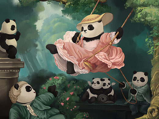 【每日一gif合集十】滚滚世界名画（91-100）