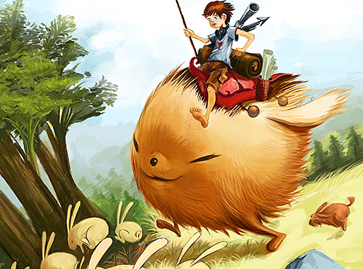 【临摹】奔跑的小怪兽（个人主页-ZMjIxMzYxNTY=） - 商业插画 - 站酷设计师万万ovO原创素材 - 站酷ZCOOL