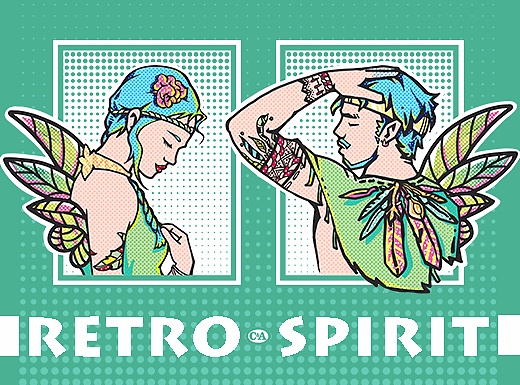 复古精灵--RETRO SPIRIT（个人主页-ZMjcxMDA1MDQ=） - 图案 - 站酷设计师WeihanRong原创素材 - 站酷ZCOOL