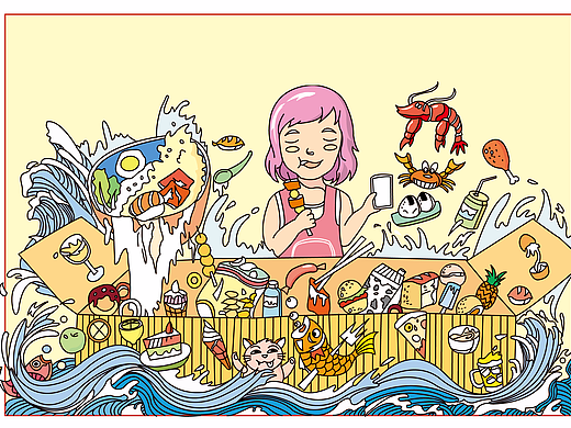 零食库（吃饱了才有力气设计哈~~）（个人主页-ZMjM0MjQ1MzY=） - 创作习作 - 站酷设计师一碗饭就够了原创素材 - 站酷ZCOOL