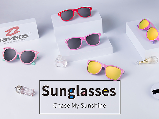 亚马逊运动骑行眼镜设计海报