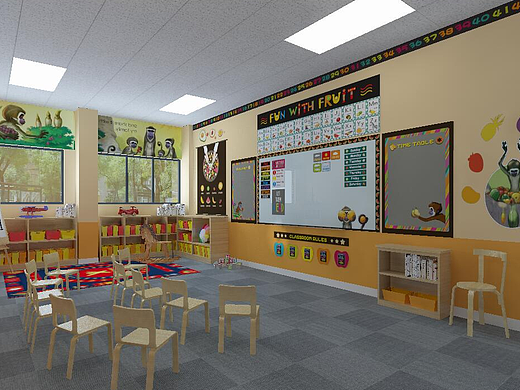 水果主题教室设计（个人主页-ZMjM2MTE3ODA=） - 其他平面 - 站酷设计师Huadege原创素材 - 站酷ZCOOL