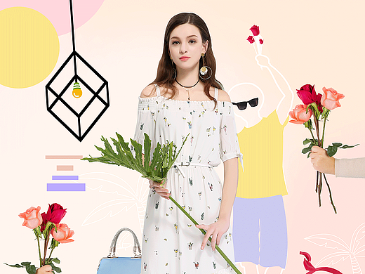 女装形象海报/GIF动图海报/唯品会入口海报服装海报/广州·你好设计Hello Design