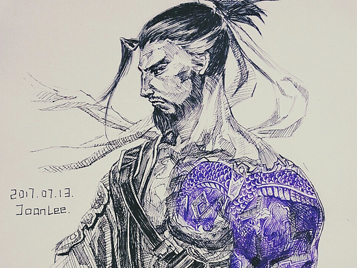 半藏 & 源氏（个人主页-ZMjI5NTUzMjg=） - 游戏原画 - 站酷设计师Joanleeeee原创素材 - 站酷ZCOOL