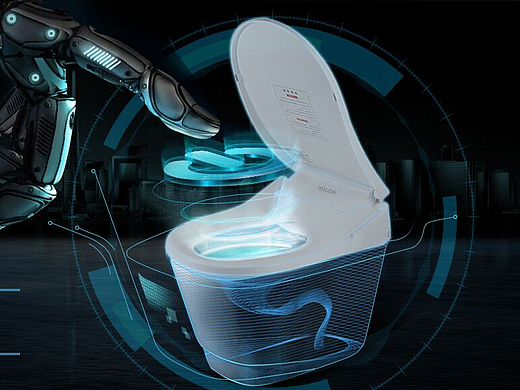 四季沐歌智能马桶盖创意海报