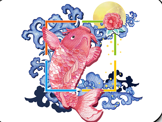 鲤鱼跃（个人主页-ZMjU2MTkwMTY=） - 图案 - 站酷设计师IRIS1204原创素材 - 站酷ZCOOL