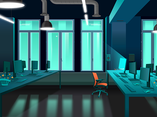 办公室一角