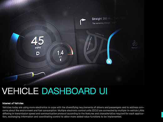 Vehicle dashboard UI_车联网01