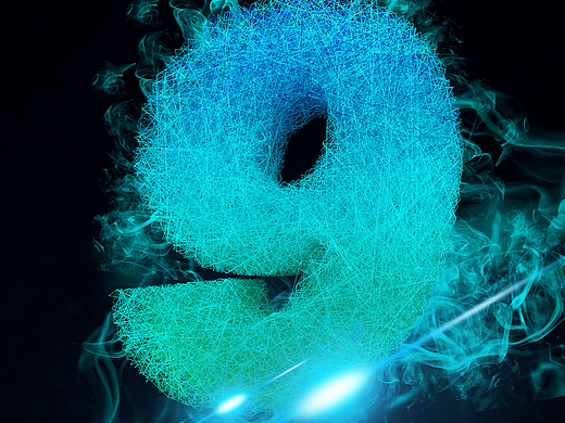数字线条海报