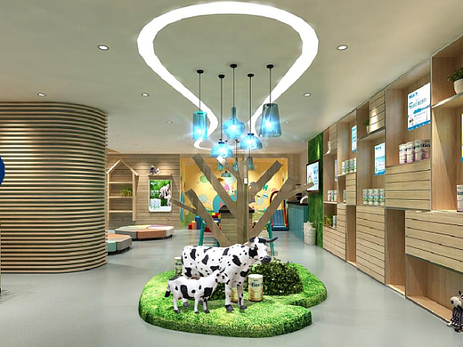 澳洲奶粉品牌体验店品牌策划、VI设计、SI空间设计