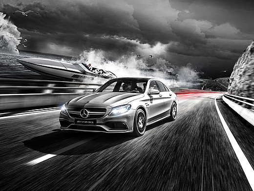 奔驰c63 sedan金融政策海报