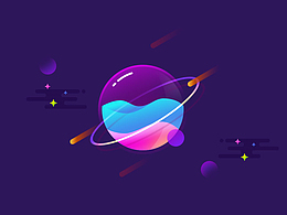 PS繪制炫酷的半透明漸變星球