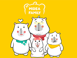 Midea Family Q版形象设计 