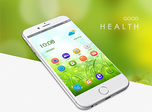 关于健康手机主题！（个人主页-ZMjM3NzA1MTY=） - 主题/皮肤 - 站酷设计师以太行者原创素材 - 站酷ZCOOL