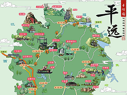 景区地图，古建筑