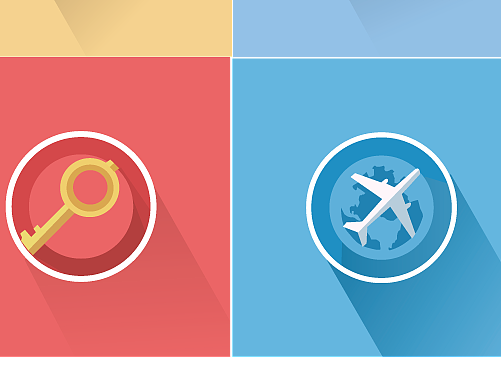 ai图标，长投影