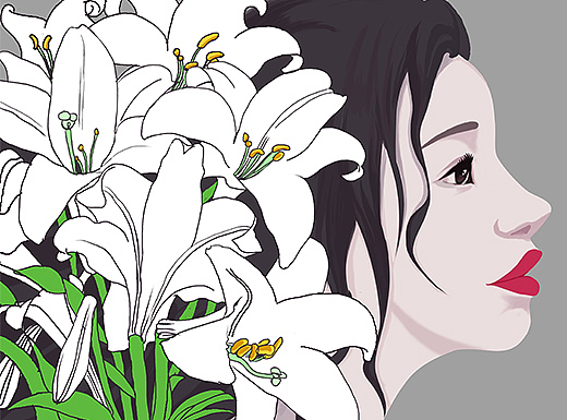 花与女孩（个人主页-ZMjIyODM0NTY=） - 创作习作 - 站酷设计师万万ovO原创素材 - 站酷ZCOOL