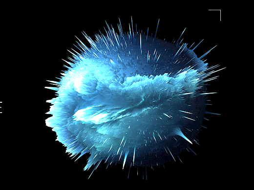 C4D噪波球，发光字练习