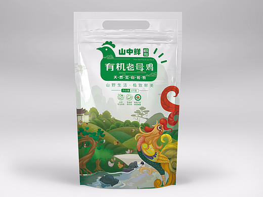 生鲜包装 老母鸡包装设计 老母鸡 鸡肉包装 肉制品