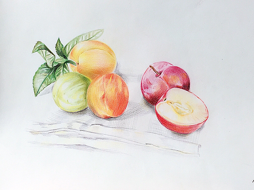 李與杏--彩鉛（個人主頁-ZMjMxOTY0MDA=） - 繪畫 - 站酷設計師葉子木子原創(chuàng)素材 - 站酷ZCOOL